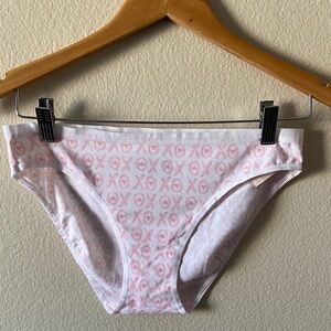 2/$20❤️❤️❤️NEW Victoria's Secret White & Pink XO Bikini Panties Size M